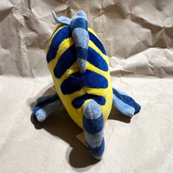 Disney Small Flounder Plush Yellow Blue The Little Mermaid Stuffed Animal 8" - Picture 4 of 6